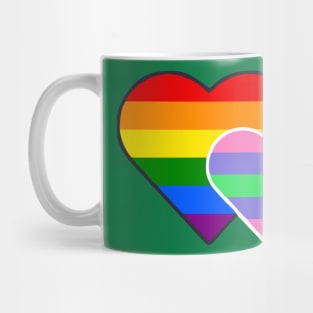 Trigender Double Heart Mug